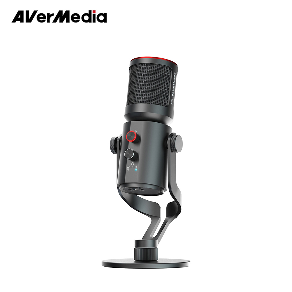 客訂【AVerMedia 圓剛】AM350 黑鳩 USB電容式麥克風