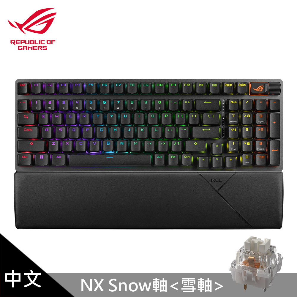 【ASUS 華碩】ROG Strix Scope II 96 Wireless 無線電競鍵盤/雪軸