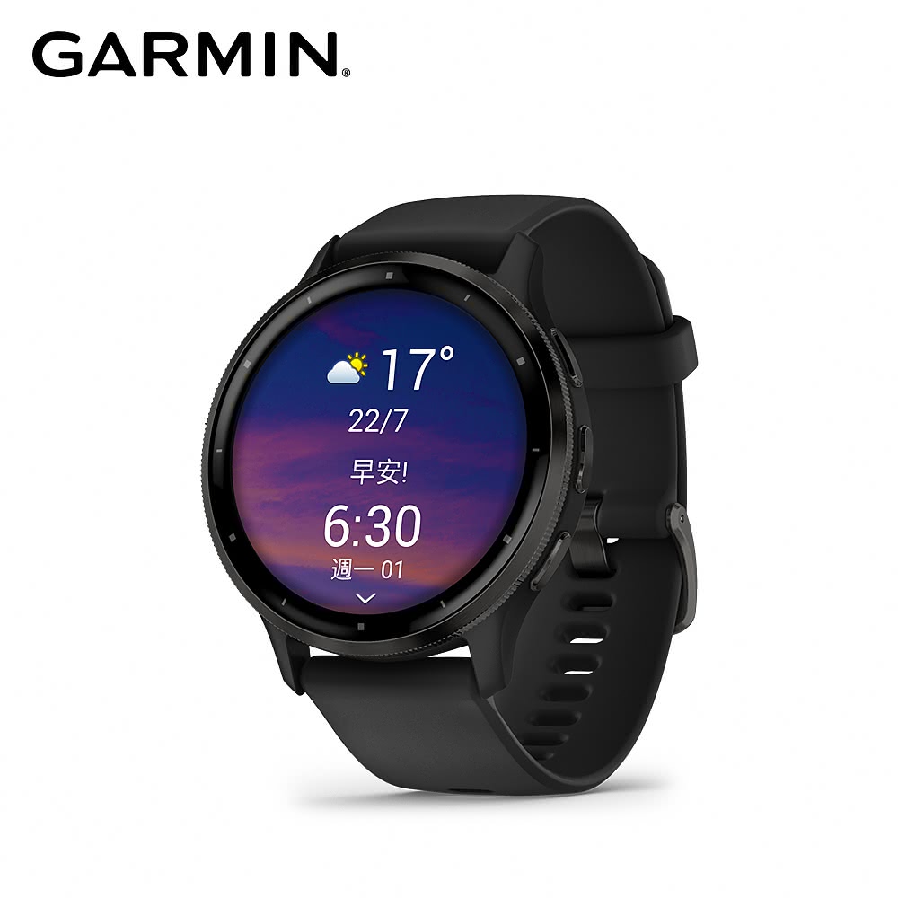 【GARMIN】VENU 3 GPS 智慧腕錶 光譜黑