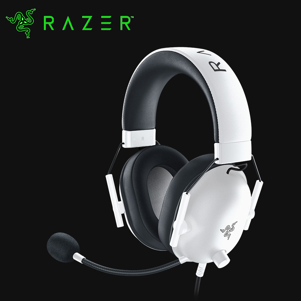 【Razer 雷蛇】BlackShark V2 X 黑鯊 電競耳機 / 白色