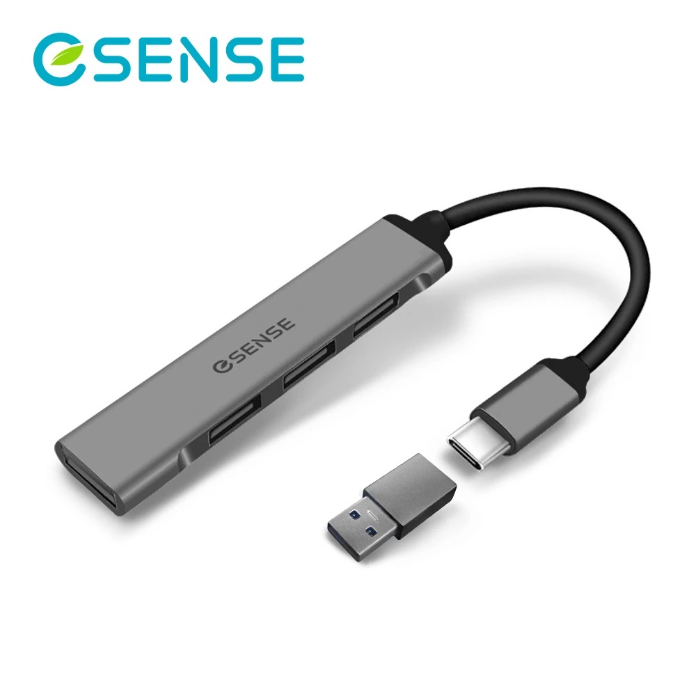 【ESENSE 逸盛】Type-C 鋁合金 4埠 USB HUB