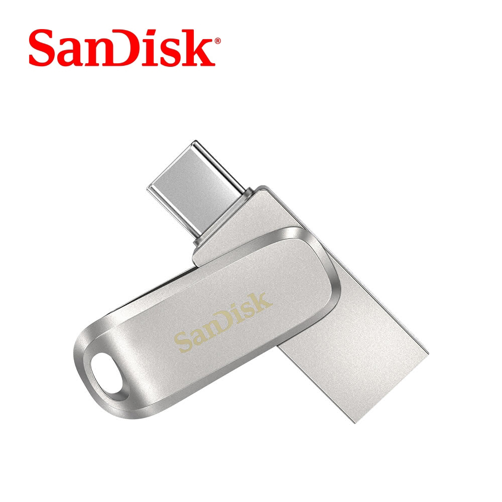 【SanDisk】Ultra Luxe Type-C 256GB 雙用隨身碟 銀色