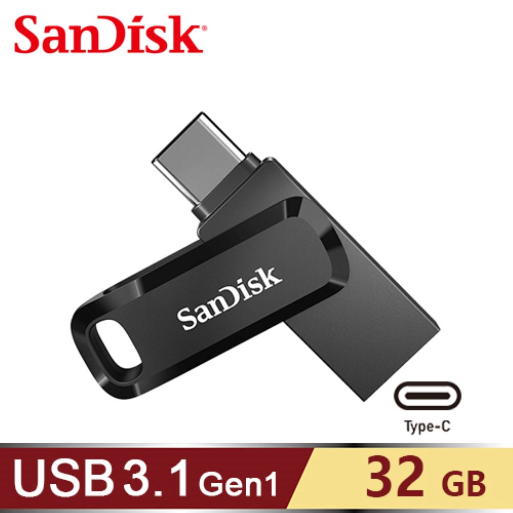 【SanDisk】Ultra Go USB Type-C 雙用隨身碟 32G