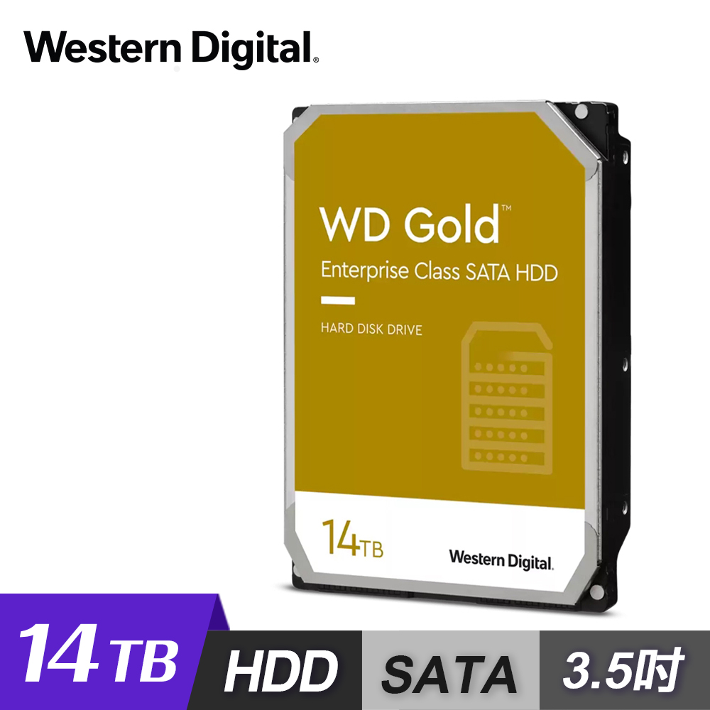 【WD 威騰】WD142KRYZ 金標 14TB 3.5吋 企業級硬碟