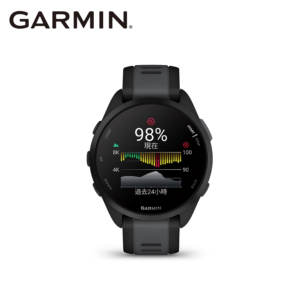 【GARMIN】Forerunner 165 GPS智慧跑錶 無畏黑