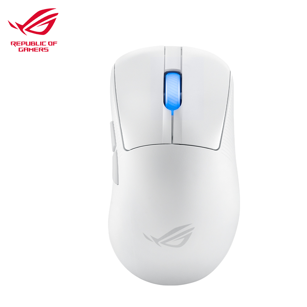 【ASUS 華碩】ROG Keris II Ace 無線三模電競滑鼠 月光白