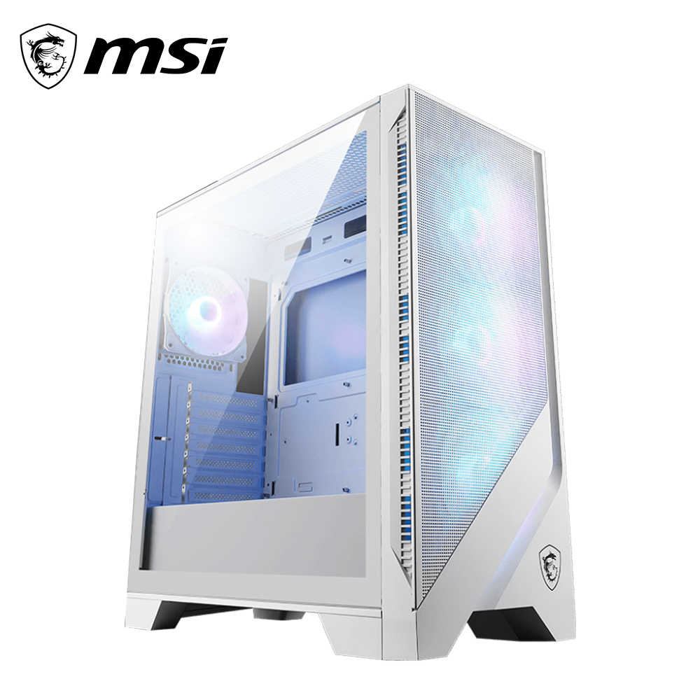 【MSI 微星】MAG FORGE 320R AIRFLOW ATX 電腦機殼｜白色