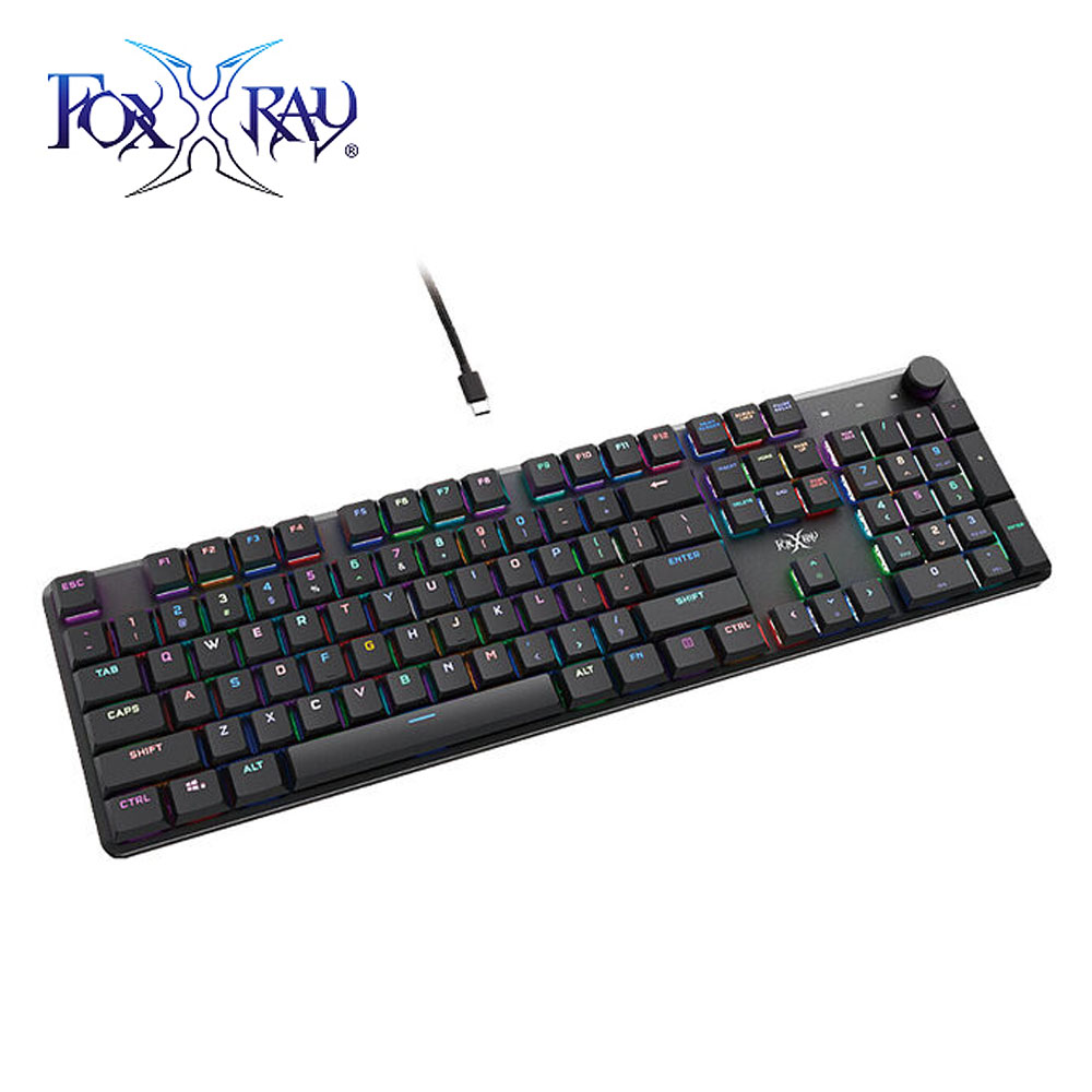 【FOXXRAY 狐鐳】FXR-HKM-86L 全尺寸矮紅軸靜音機械鍵盤