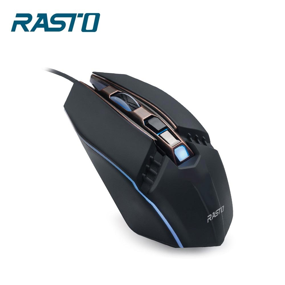 【RASTO】RM23 電競 RGB 發光有線滑鼠