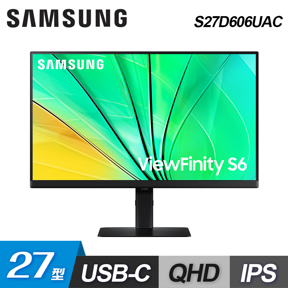 【SAMSUNG 三星】S27D606UAC 27型 ViewFinity S6 平面顯示器
