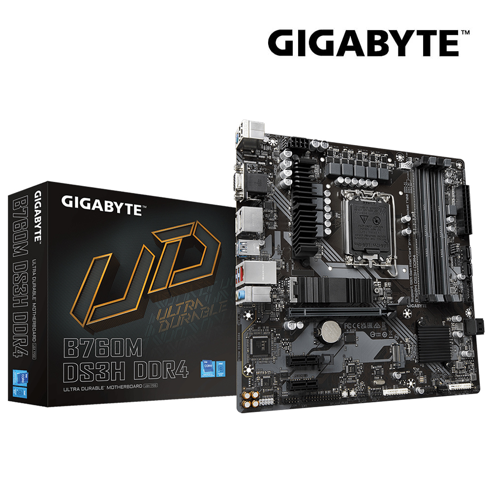 【GIGABYTE 技嘉】B760M DS3H DDR4 主機板