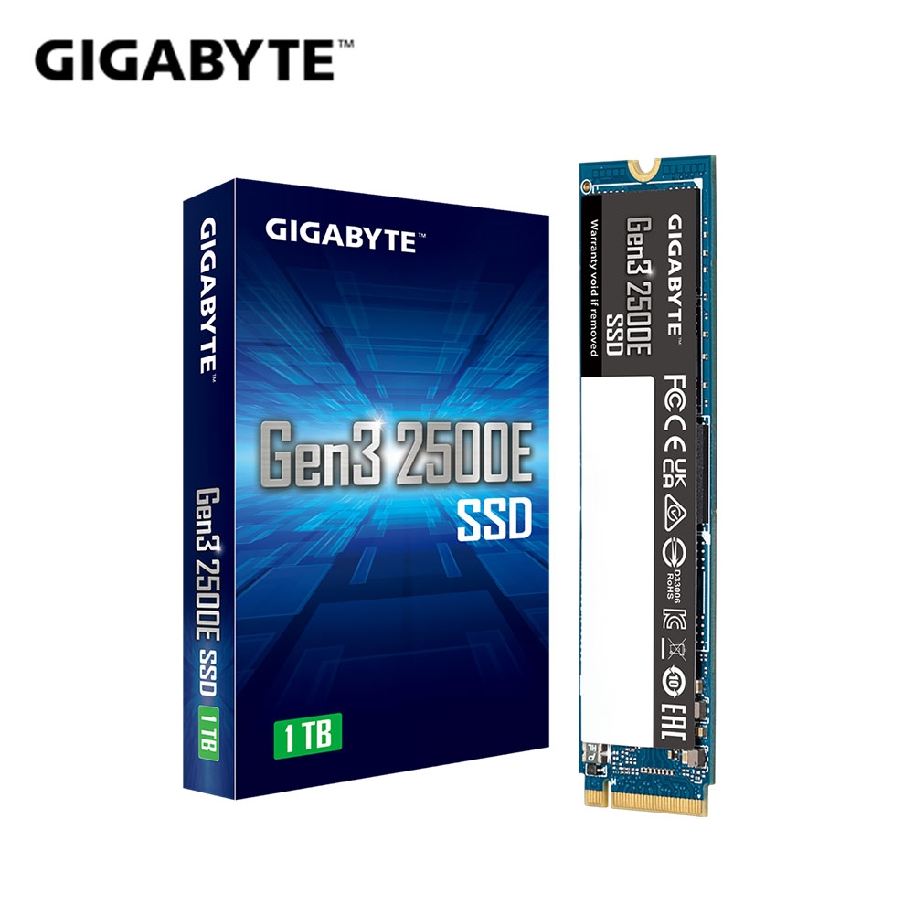 【GIGABYTE 技嘉】Gen3 2500E SSD 1TB 固態硬碟