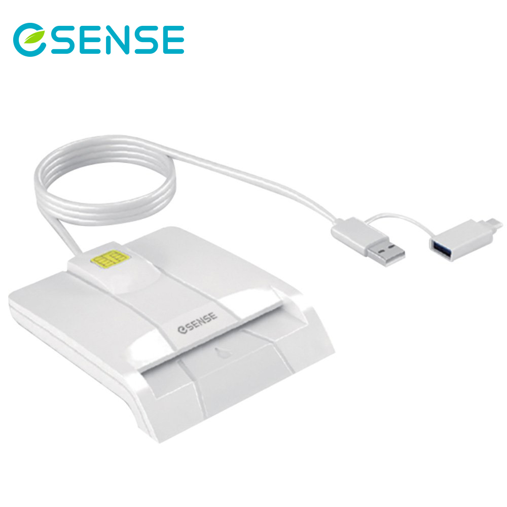 【ESENSE 逸盛】Type-C 雙用ATM智慧晶片讀卡機
