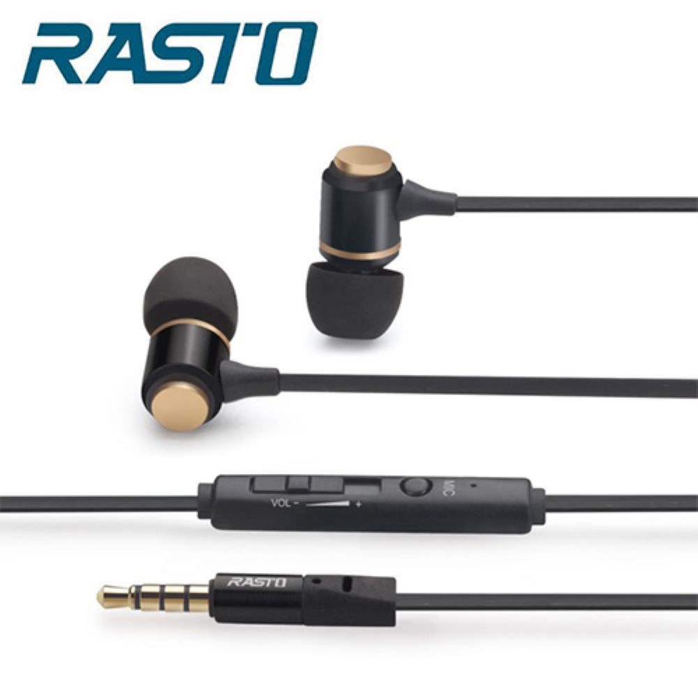 【RASTO】RS2 黑金爵士鋁製入耳式耳機