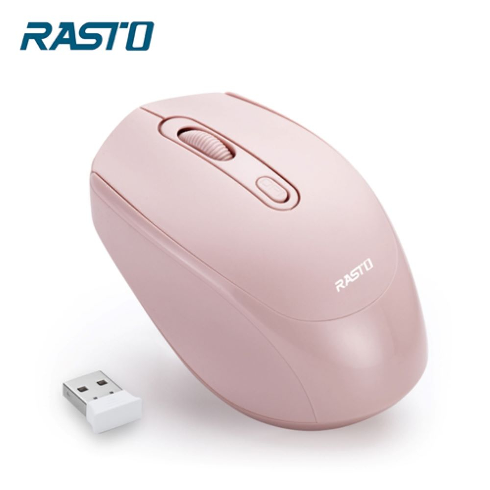 【RASTO】RM10 超靜音無線滑鼠【粉】