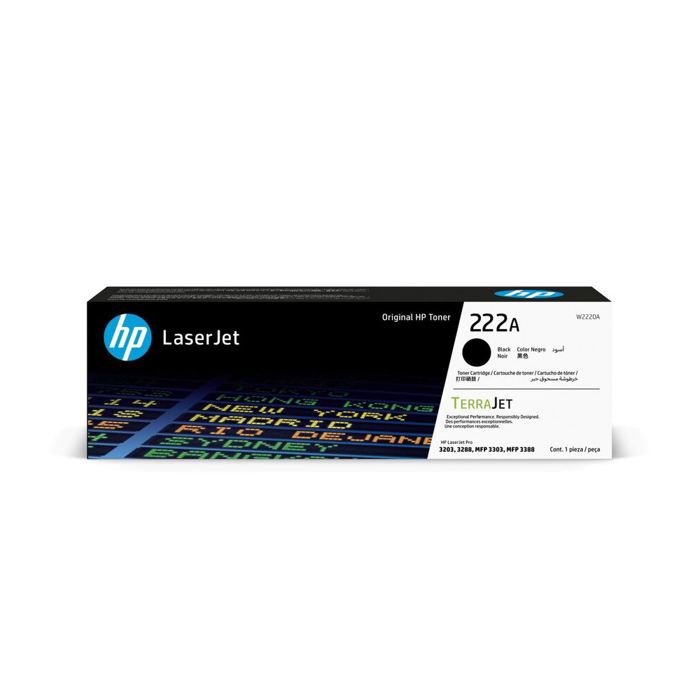 【HP 惠普】222A LaserJet 黑色原廠碳粉匣 W2220A