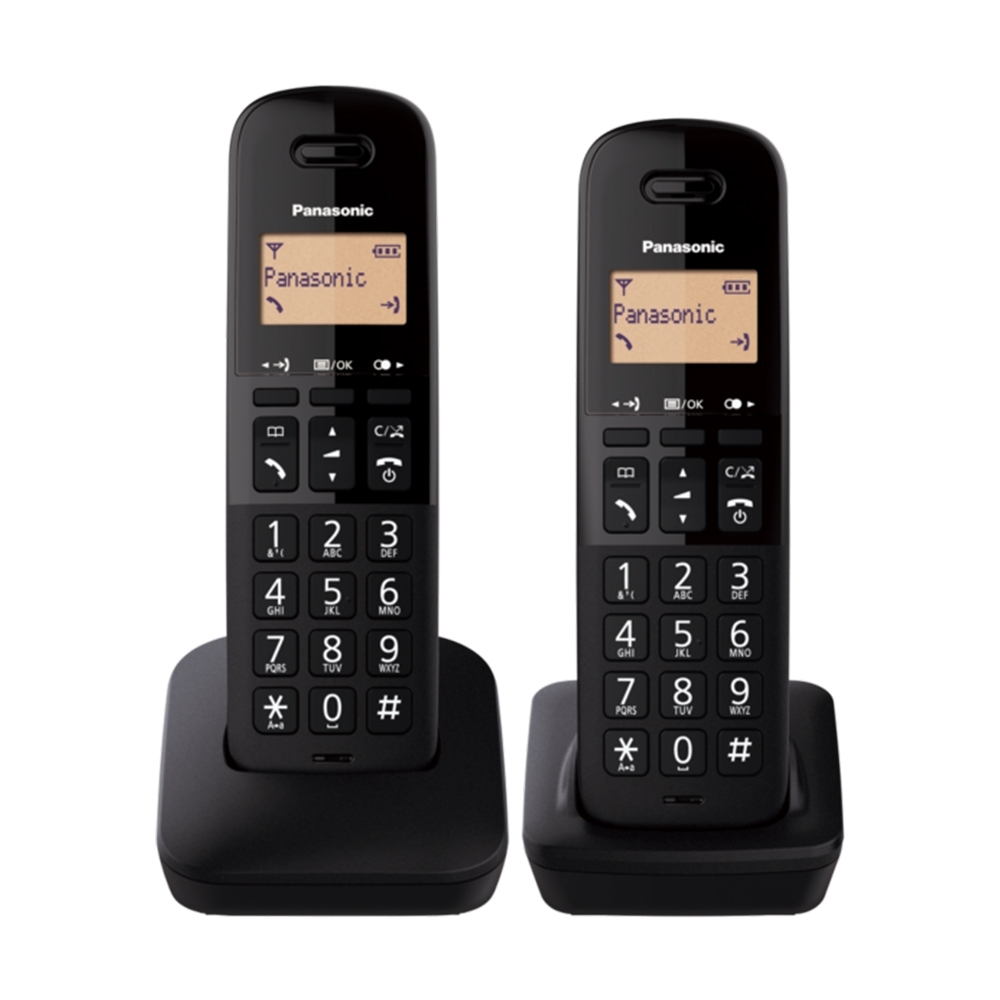 【國際牌】KX-TGB312 DECT 數位無線電話 黑色