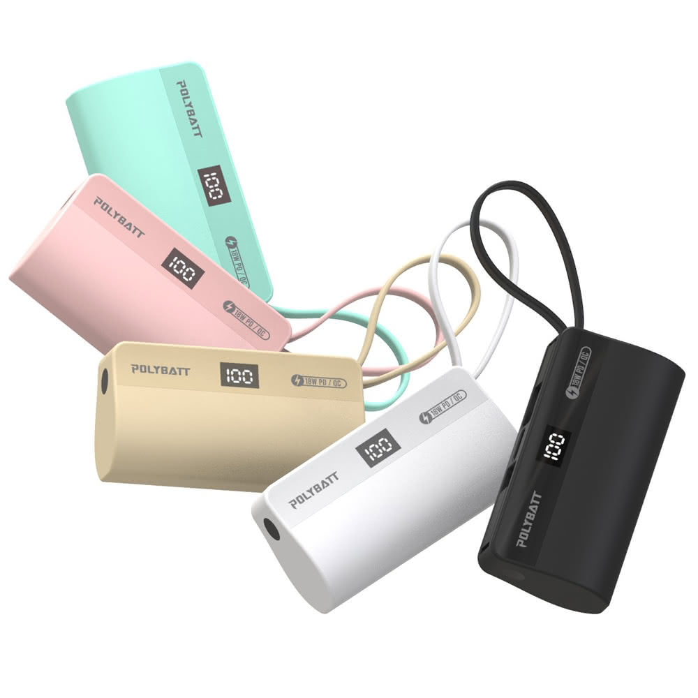 【贈品隨機出貨】直插式帶線行動電源 5000mAh