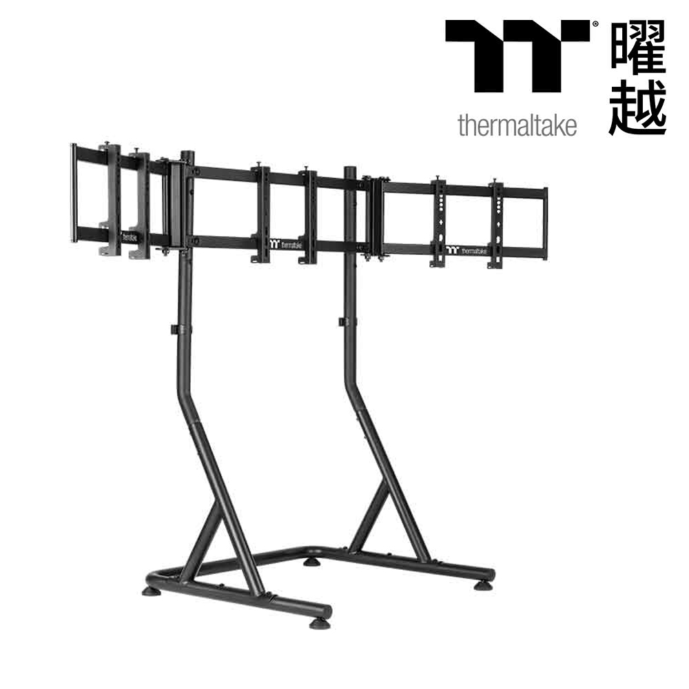 【Thermaltake 曜越】GR500 三螢幕賽車支架 黑色