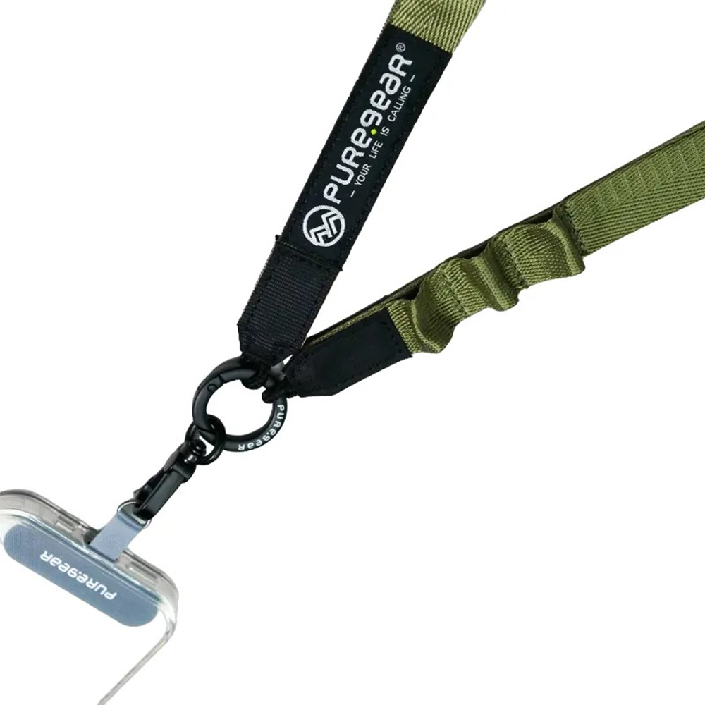 【PureGear 普格爾】機能快扣掛繩背帶 / 軍綠