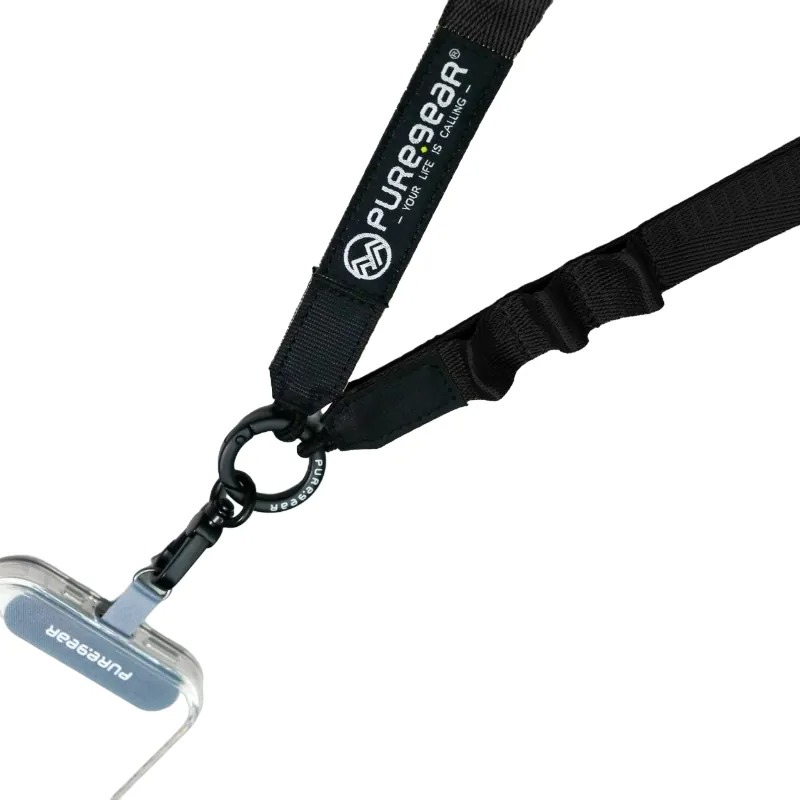 【PureGear 普格爾】機能快扣掛繩背帶 / 曜黑