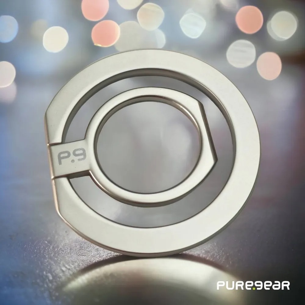 【PureGear 普格爾】鋅合金磁吸指環支架 / 鈦