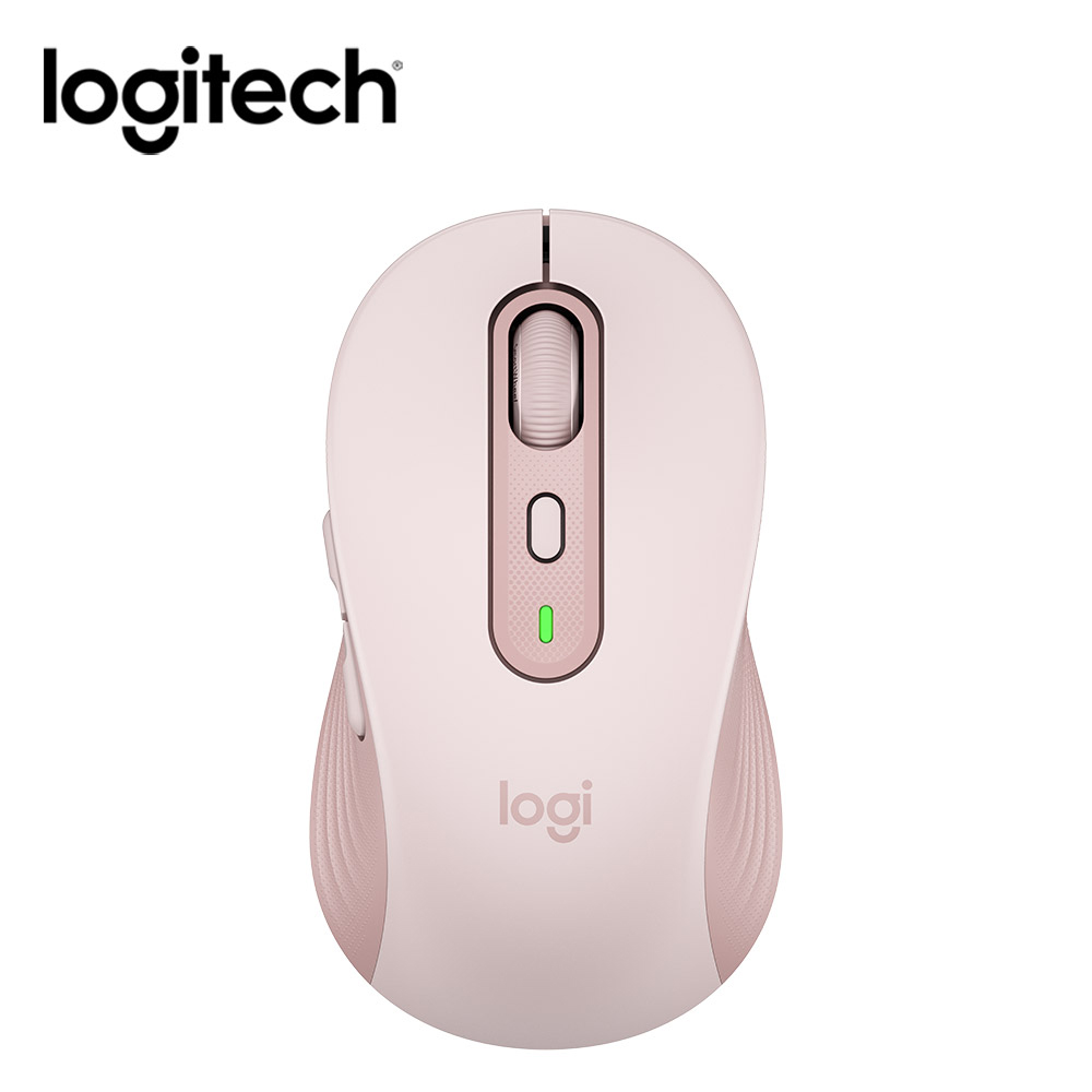 【Logitech 羅技】M750 L 多工靜音無線滑鼠 大手版 粉色