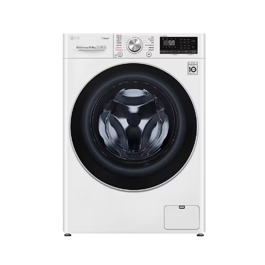 LG樂金 WD-S90VDW 9KG WiFi蒸洗脫烘滾筒洗衣機 典雅白