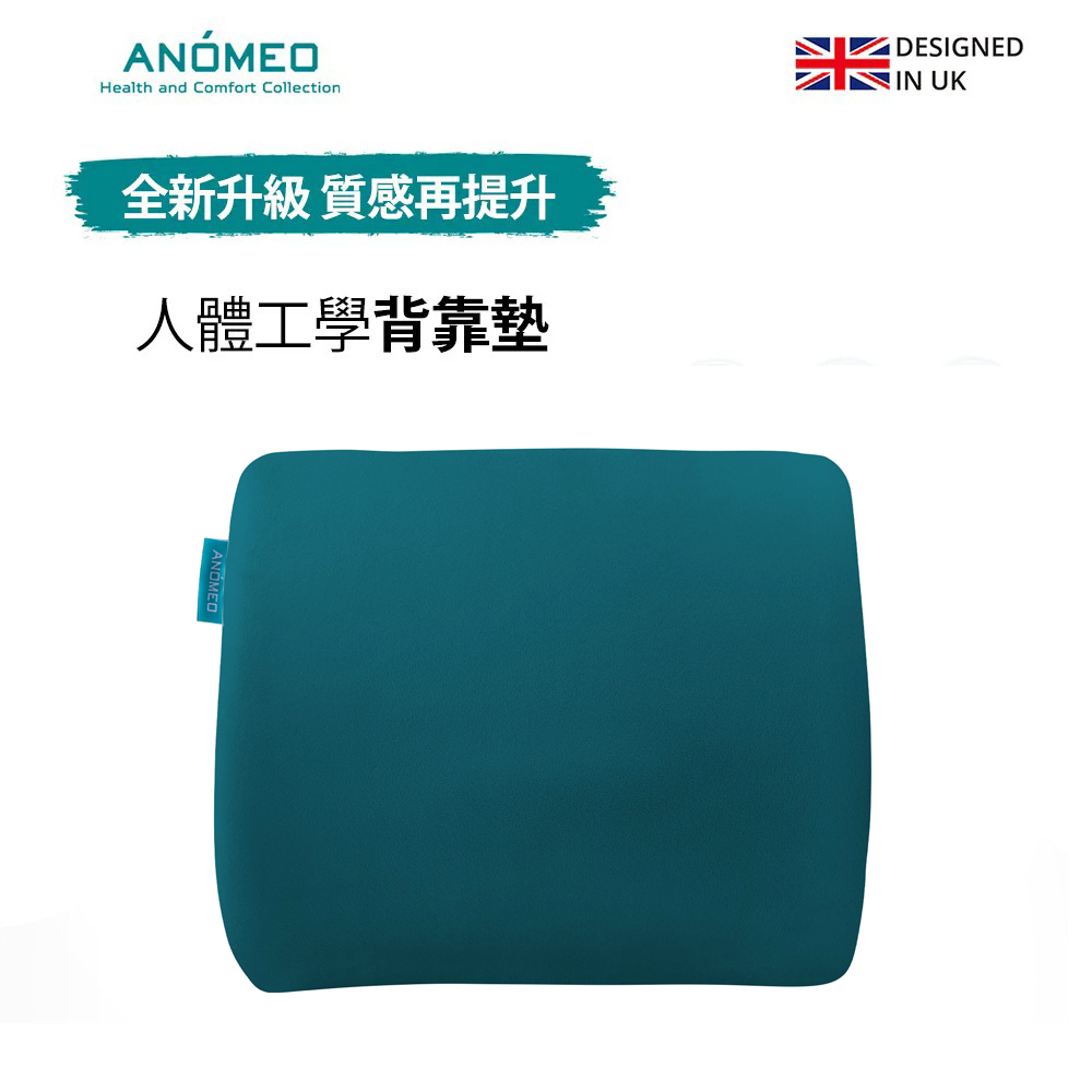 【ANÓMEO】人體工學背靠墊《高密度記憶棉》潮水綠