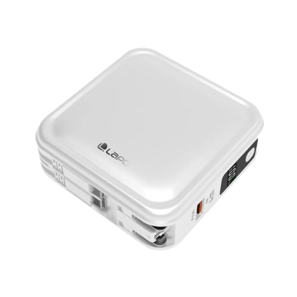 【LaPO】WT-08 八合一 行動電源 10000mAh｜柔霧白