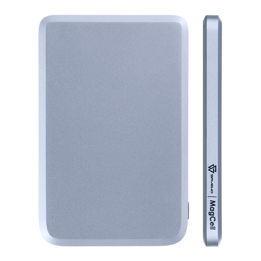 【SAVEWO】MC509 超薄磁吸式無線行動電源 5000mAh 霧藍