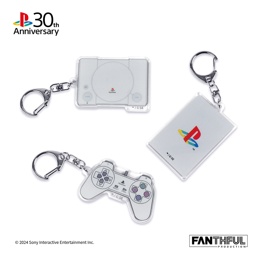【PlayStation】30周年 壓克力鑰匙圈套装 / 3pcs