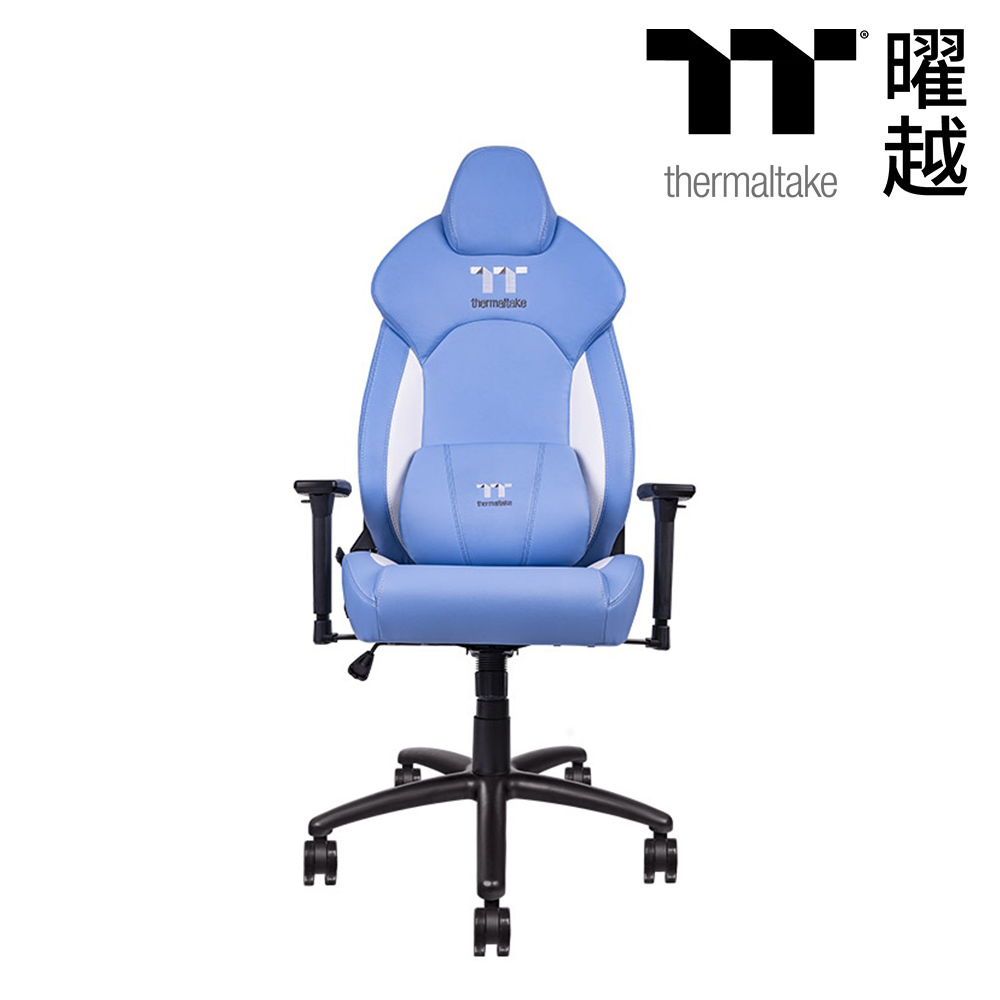 【Thermaltake 曜越】V Comfort 專業電競椅 藍白