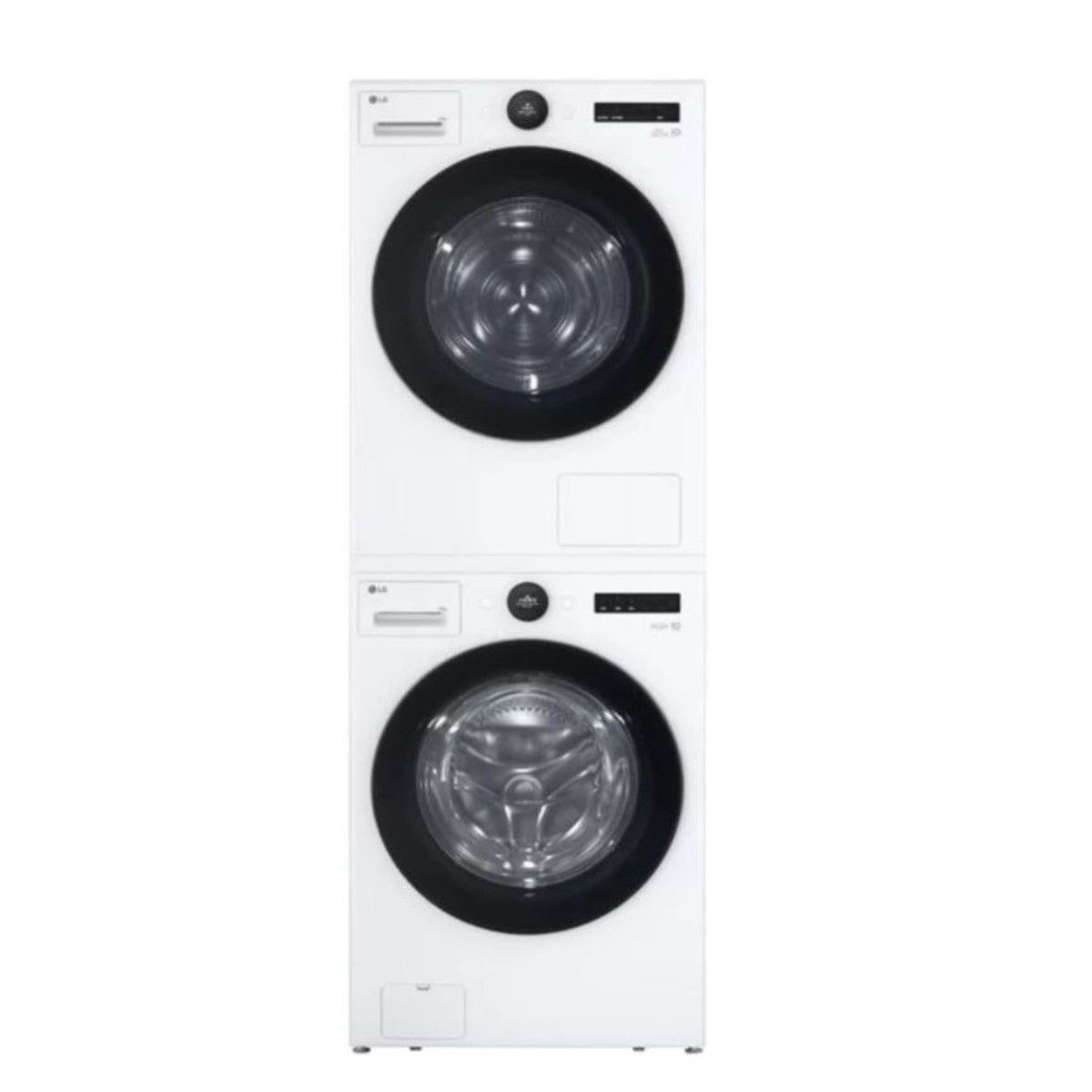 【LG 樂金】 洗乾衣機堆疊／蒸洗脫22公斤 AI 除濕式乾衣20公斤 [WD-S22FW+WR-20DW 冰瓷白] 含基本安裝