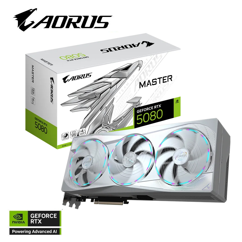 【GIGABYTE 技嘉】AORUS GeForce RTX 5080 MASTER ICE 16G 顯示卡