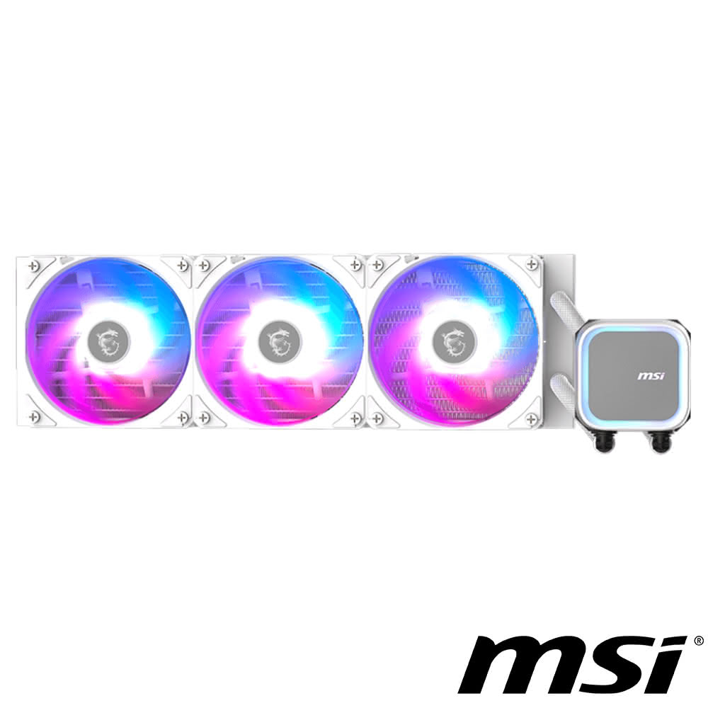 【MSI 微星】MAG CORELIQUID A13 360 WHITE 水冷風扇 白色