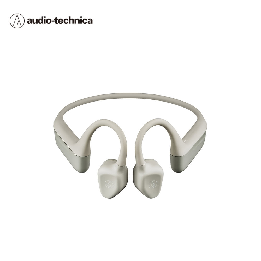 【audio-technica 鐵三角】ATH-CC500BT2 藍牙無線軟骨傳導耳機｜米色