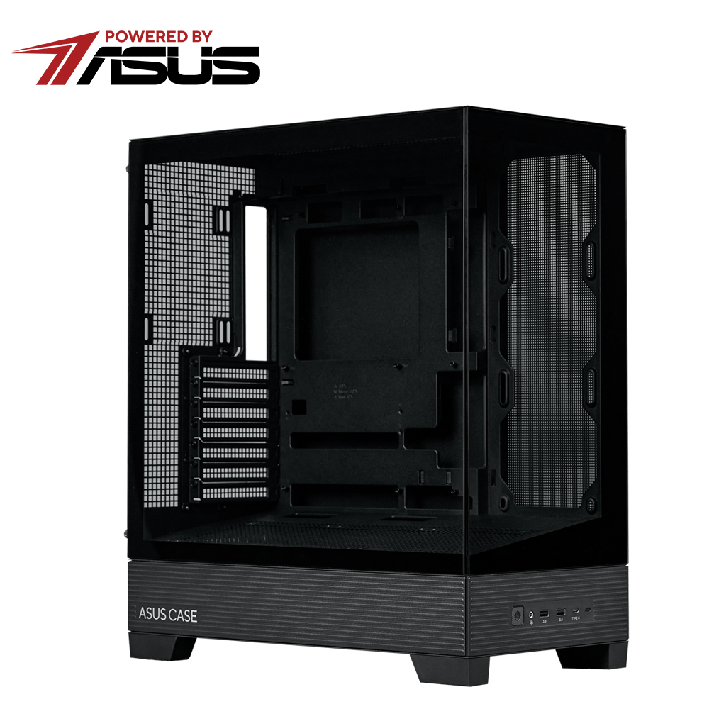 【ASUS 華碩】A31 全景玻璃 ATX 機殼 黑色
