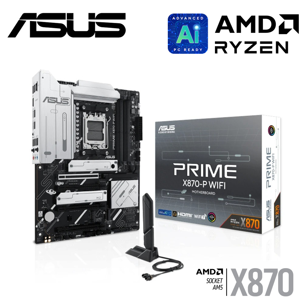 【ASUS 華碩】PRIME X870-P WIFI-CSM 主機板