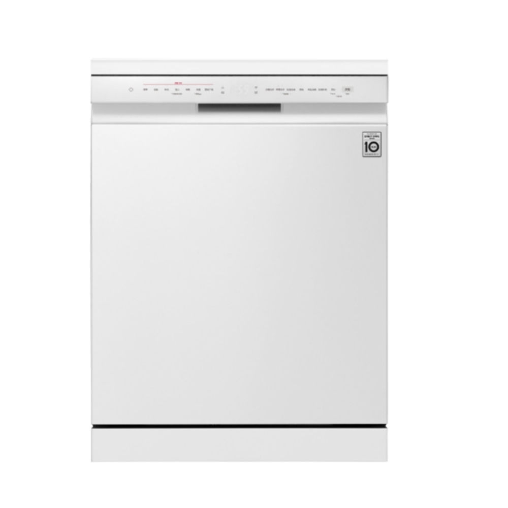 【LG 樂金】14人份 QuadWash™ 四方洗蒸氣洗碗機｜雲朵白 DFB533FW