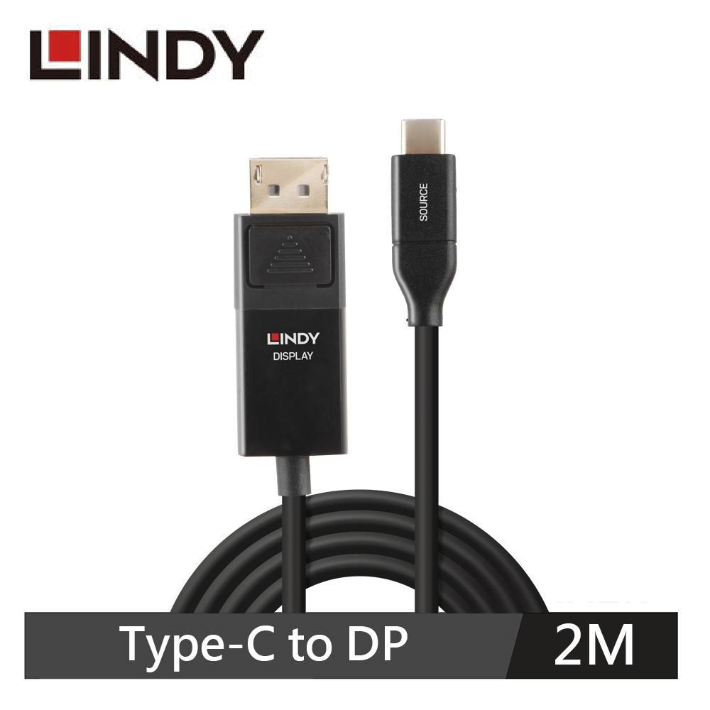 【LINDY 林帝】USB3.1 Type-C to DP HDR 轉接線 2m