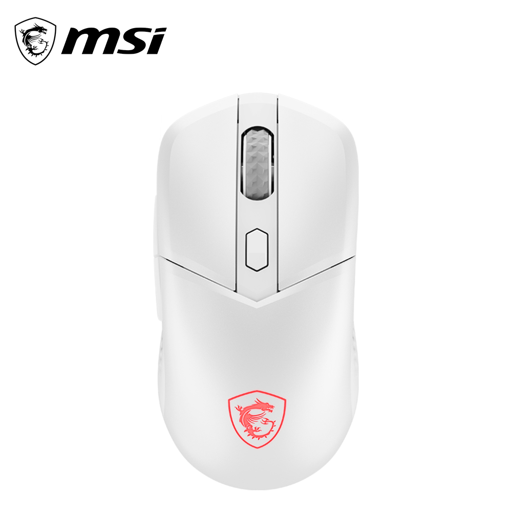 【MSI 微星】VERSA 300 ELITE 無線電競滑鼠 白色