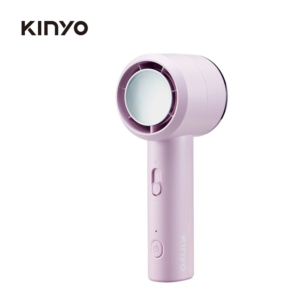 【KINYO】UF3022PU 疾速風充電風扇｜紫色