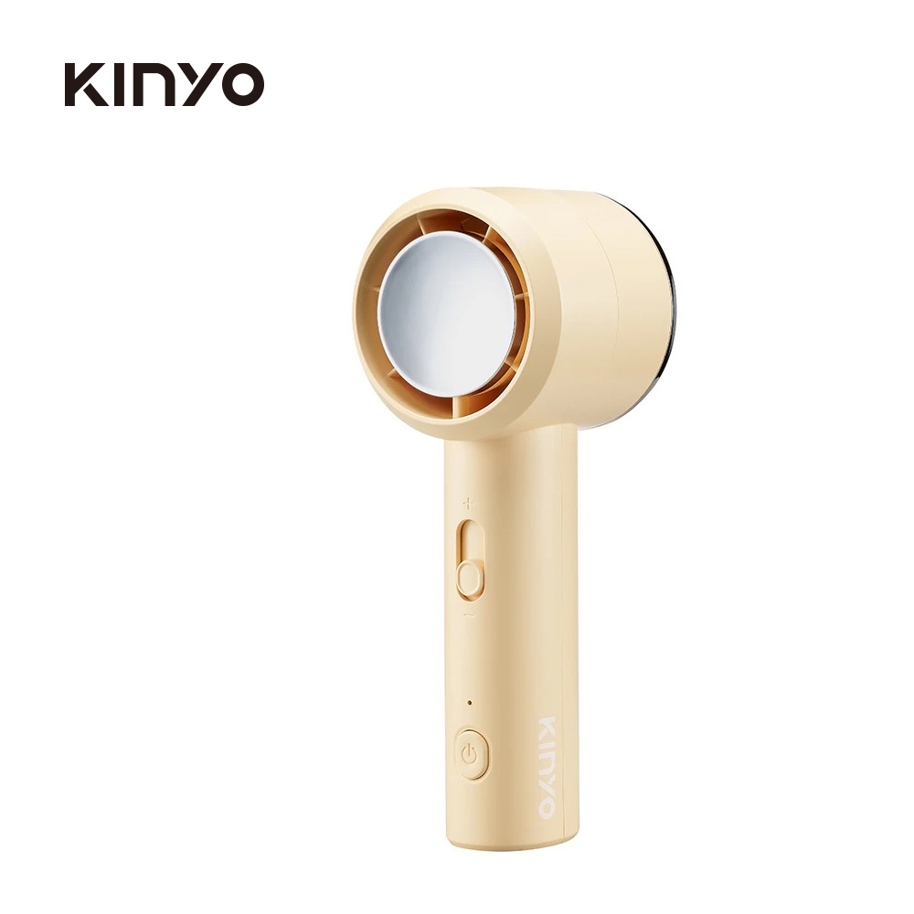 【KINYO】UF3022Y 疾速風充電風扇｜黃色