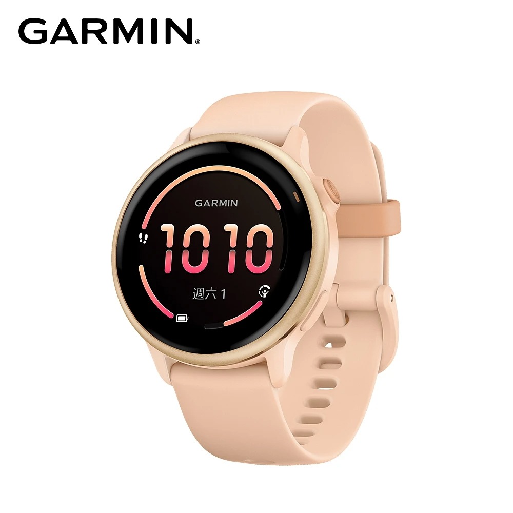 【GARMIN】vivoactive 6 GPS 智慧腕錶｜晨曦粉