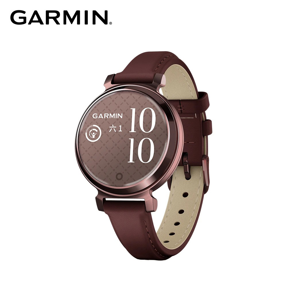 【GARMIN】Lily 2 智慧腕錶 經典款 皮革錶帶款《橡樹摩卡》