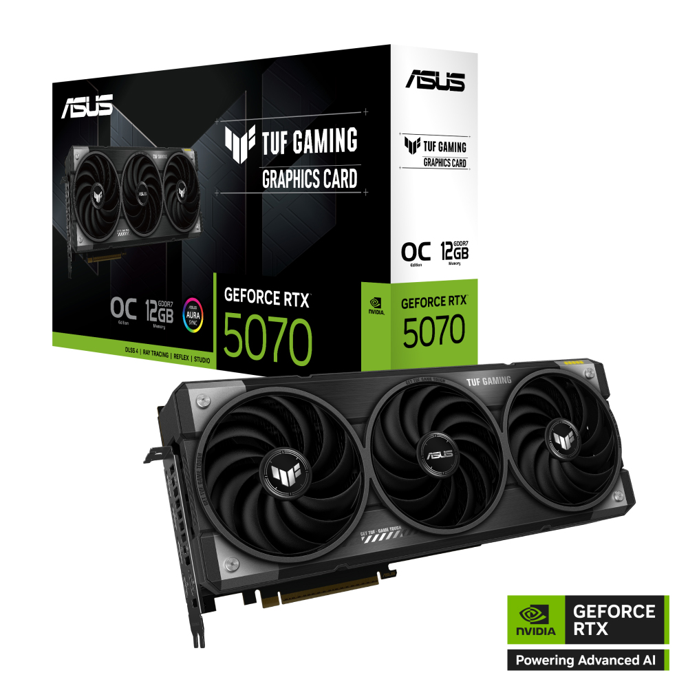 【ASUS 華碩】TUF Gaming GeForce RTX 5070 12GB OC 超頻版 顯示卡