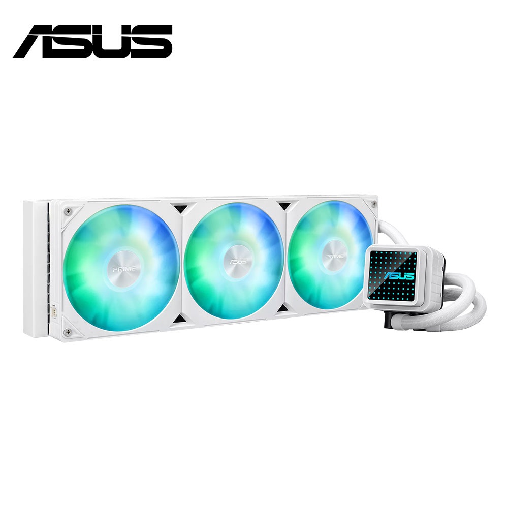 【ASUS 華碩】Prime LC 360 ARGB 一體式 CPU 水冷散熱器 白色