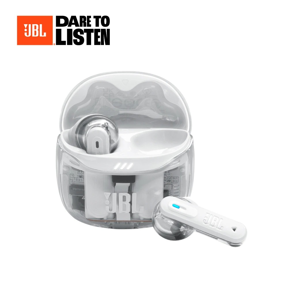 【JBL】Tune Flex 2 Ghost 真無線降噪藍牙耳機｜透白