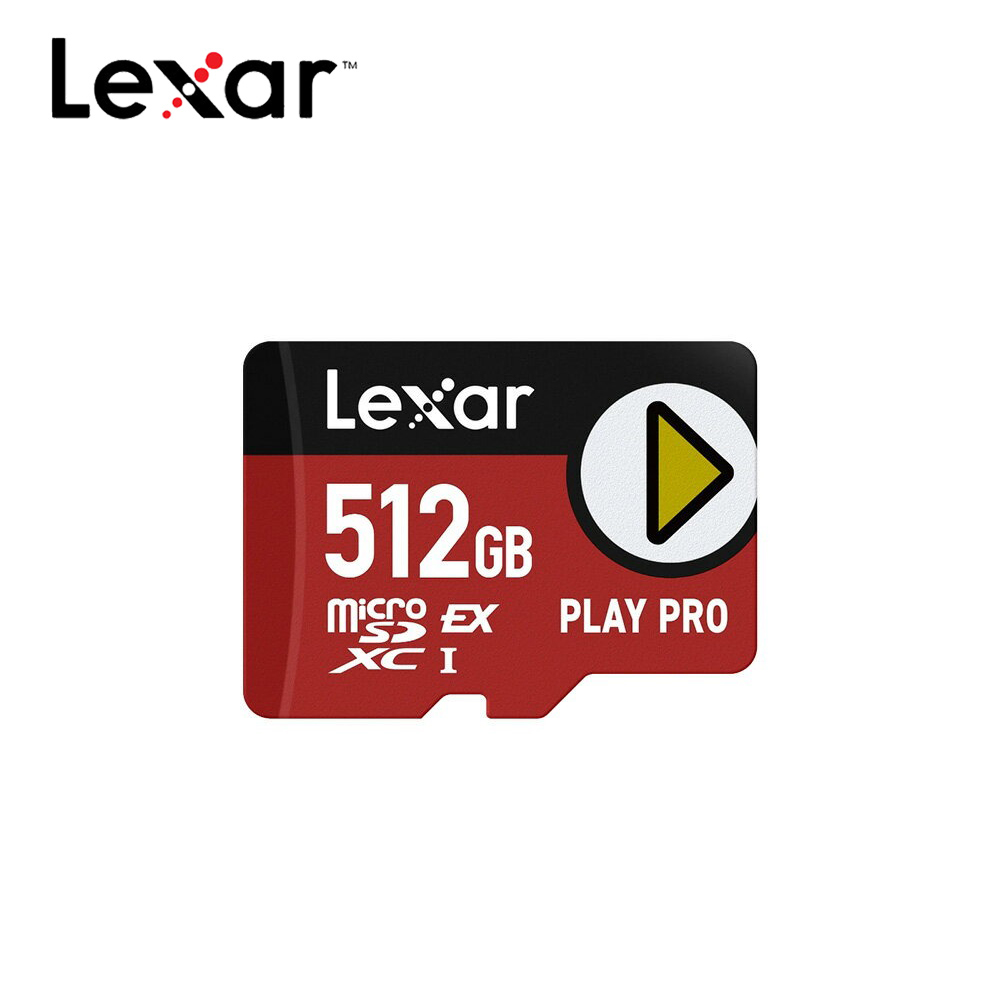 【Lexar 雷克沙】PLAY PRO A2 microSD 512G 記憶卡